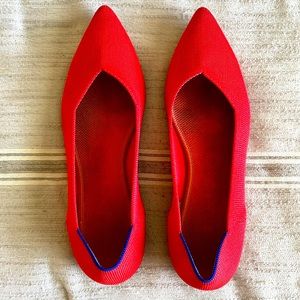 Red Rothy's Pointed Flats (size 10.5W)